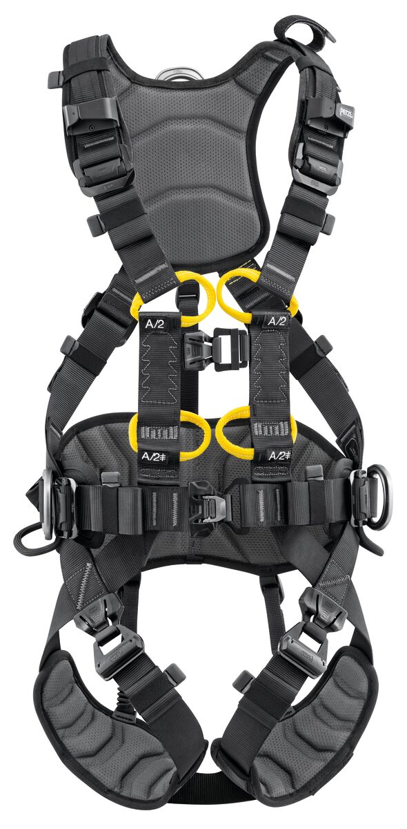 Petzl VOLT WIND harnas internationale versie achterzijde