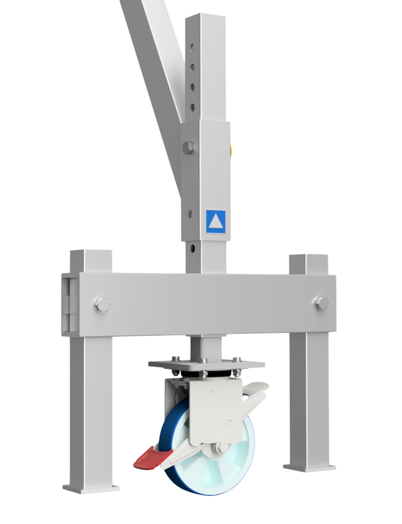Schilling onderstel voor stationaire aluminium portaalkraan