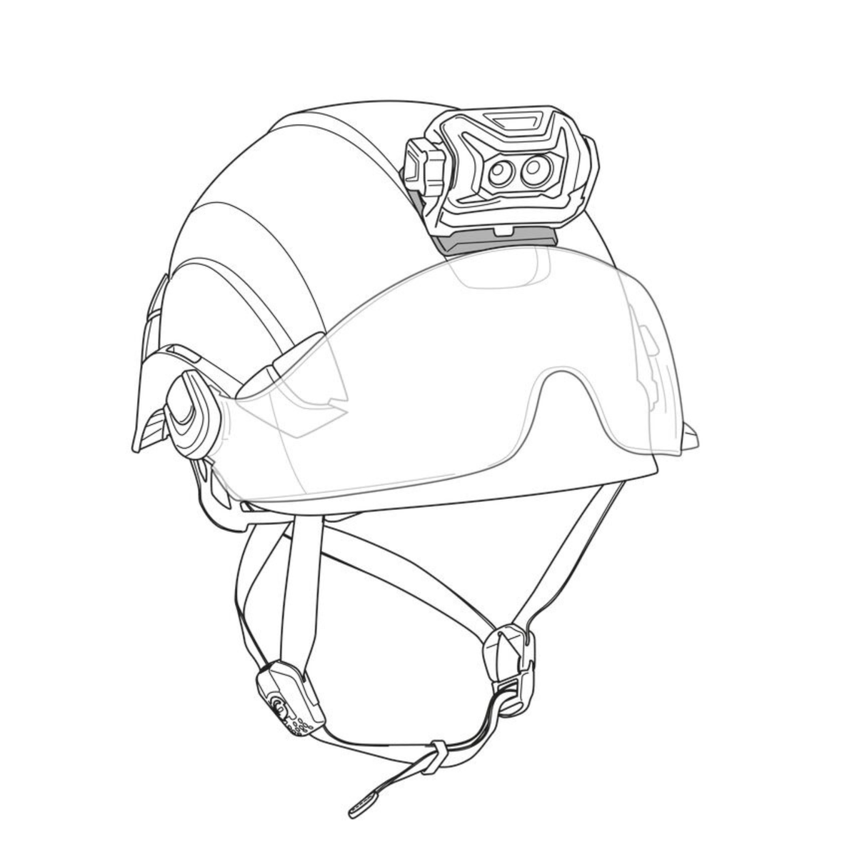 Petzl Helmet Adapt Helmhalterung für Stirnlampen
