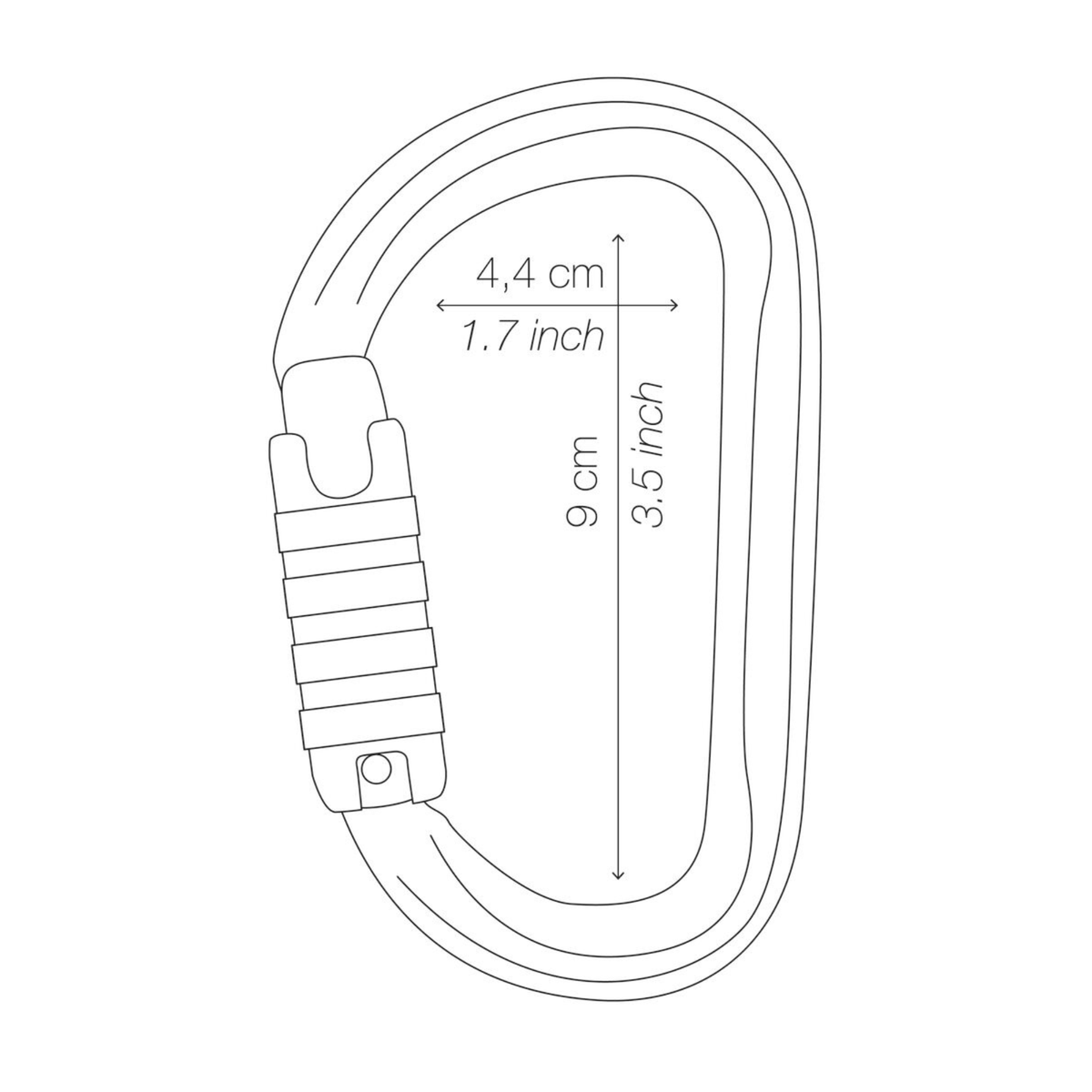 Petzl Am'D karabijnhaak