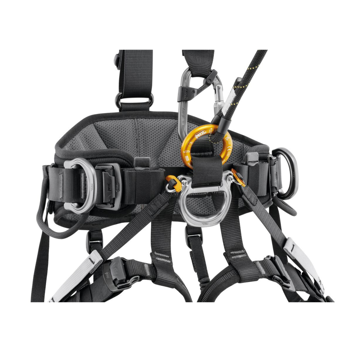 Petzl Avao harnas Europese versie comfortabel op hoogte