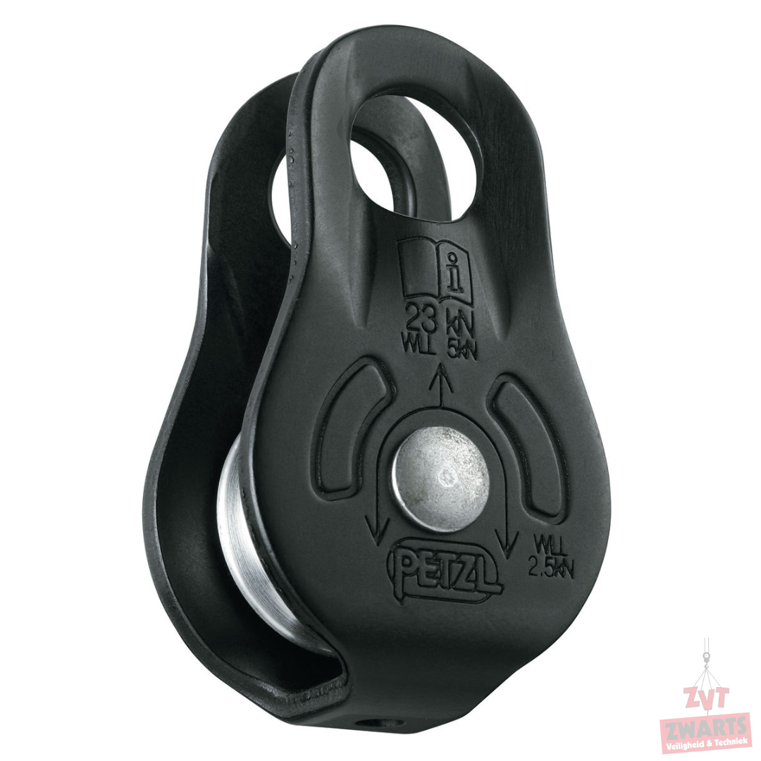 Petzl Fixe katrol met vaste zijplaten voor touw 6 tot 13 mm