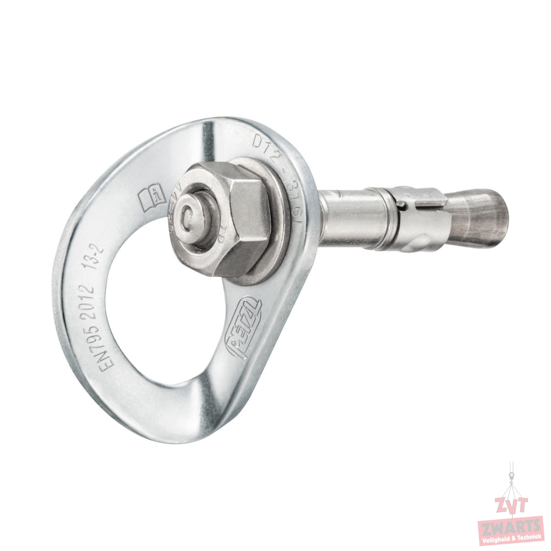 Petzl Coeur Bout RVS ankerset 316L voor buitengebruik