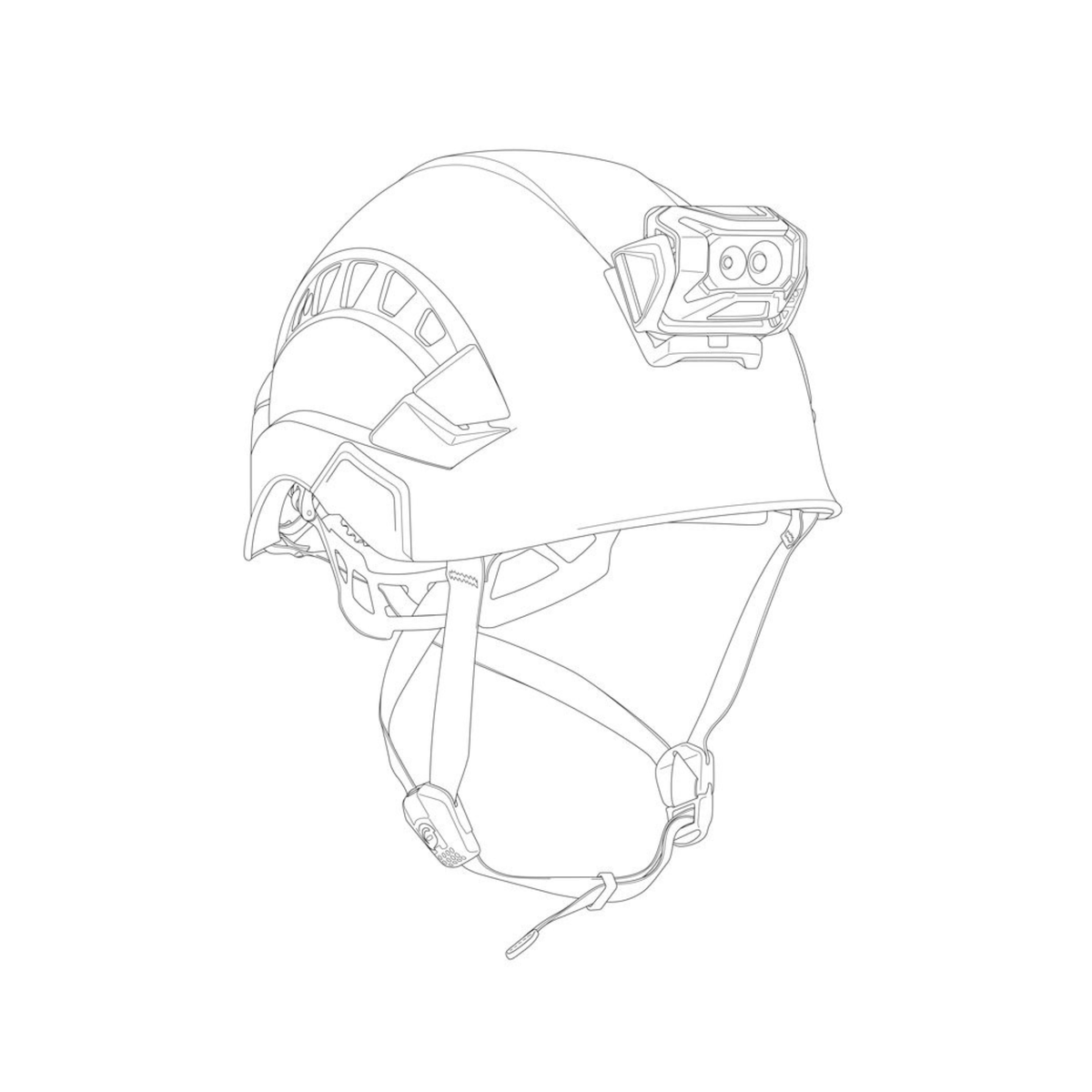 Petzl Slot Adapt helm montage voor lamp