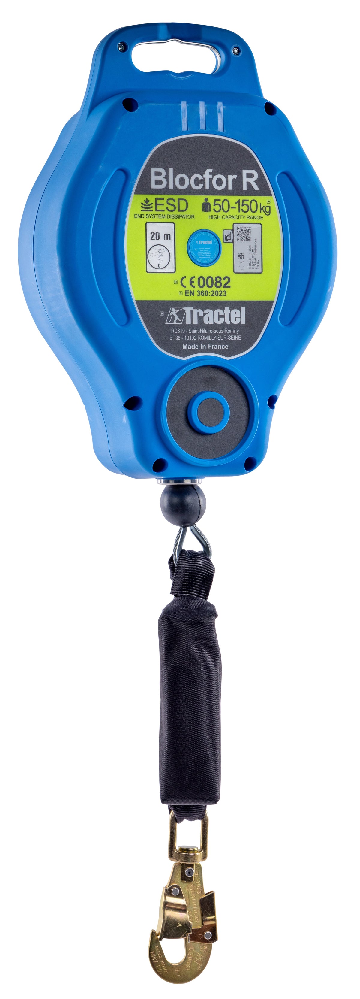 Tractel Blocfor R EVO valblok met reddingslier