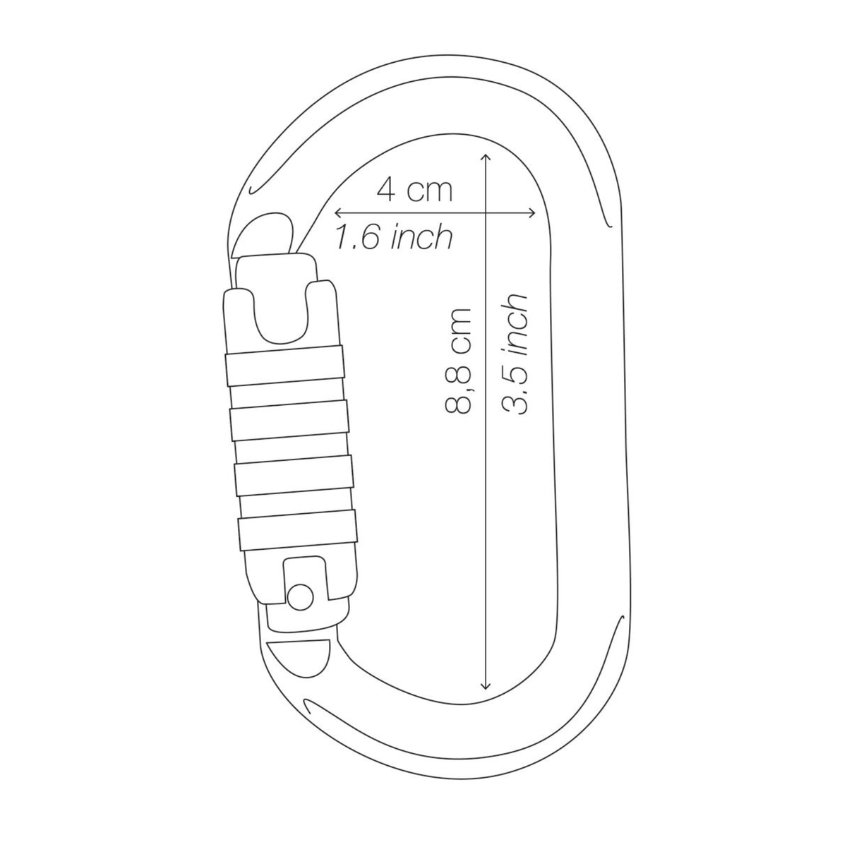Petzl OK Aluminiumkarabiner