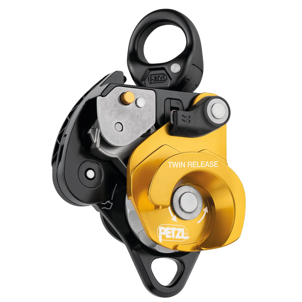 Petzl Umlenkrolle TWIN RELEASE Doppelseilrolle mit Abseilfunktion