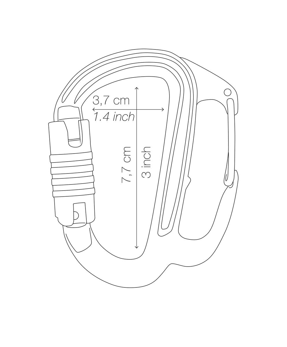 Petzl FREINO Z karabiner met remspoor