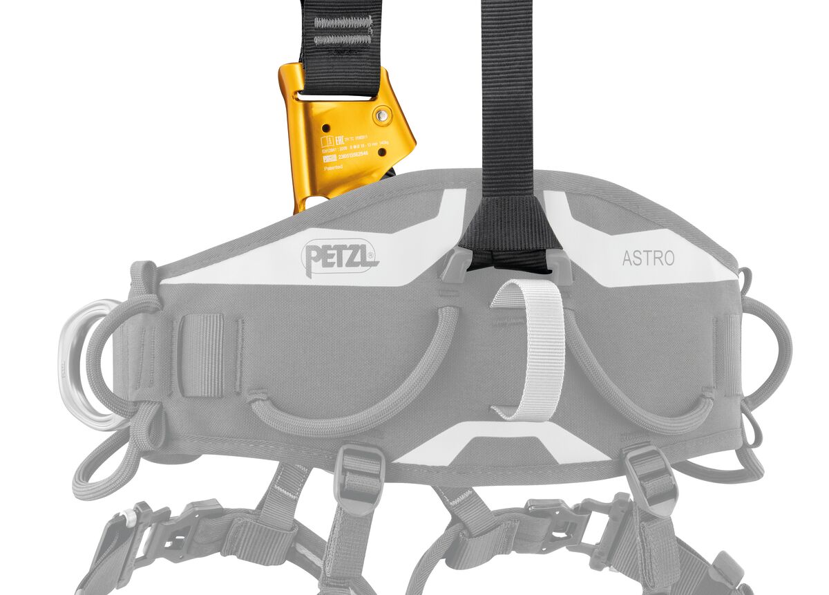 Petzl TOP CROLL borstharnas met geïntegreerde borstklem