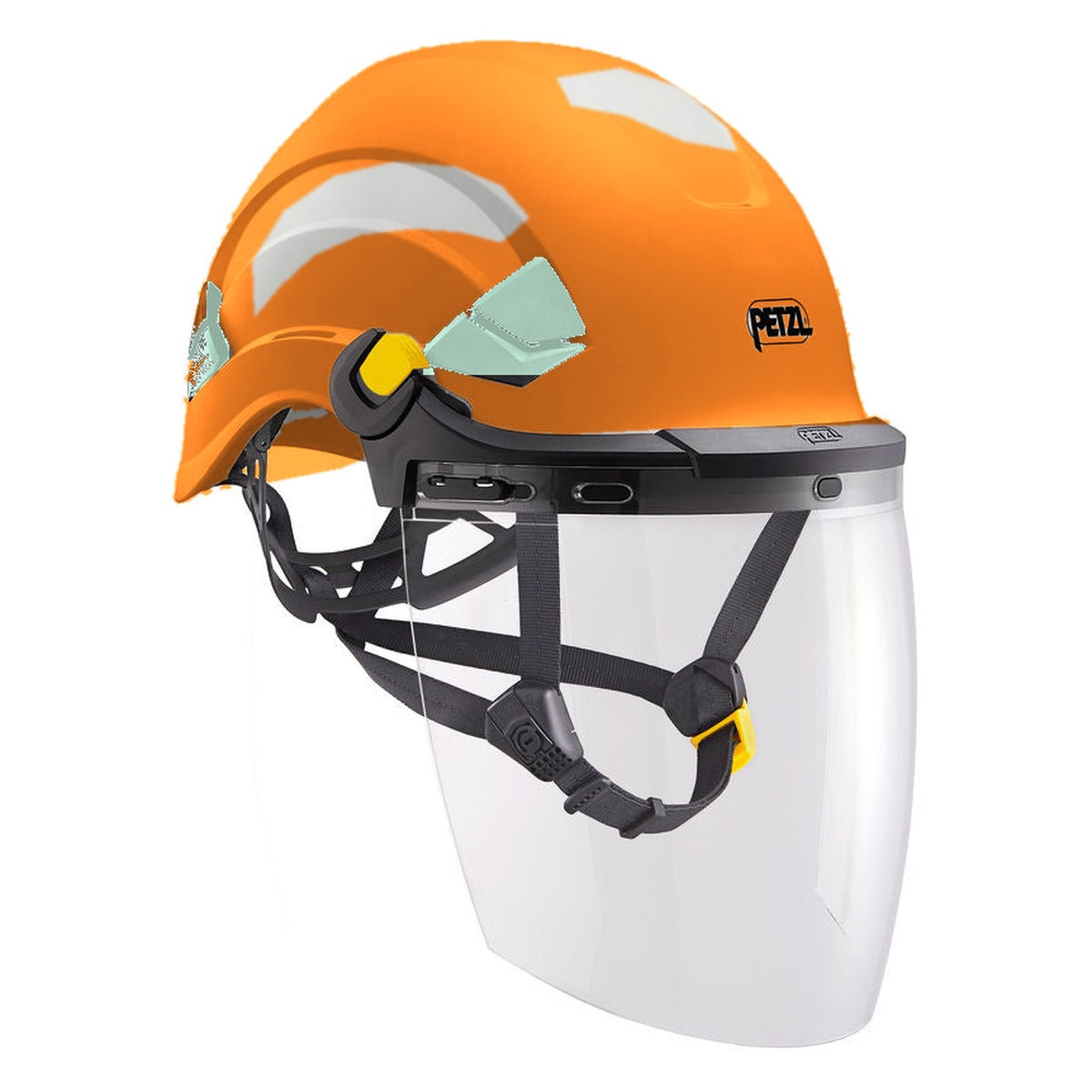 Petzl VERTEX Hi-Viz oranje met VIZEN gelaatsscherm
