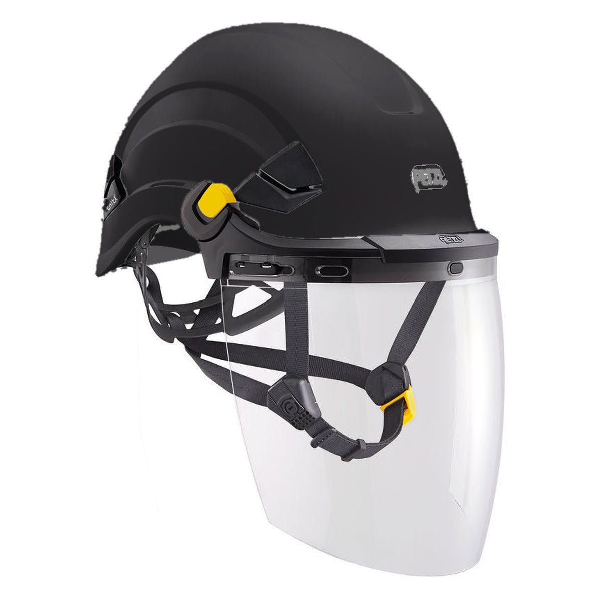 Petzl VERTEX zwart met VIZEN gelaatsscherm