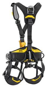 Petzl ASTRO harnas internationale versie zwart/geel