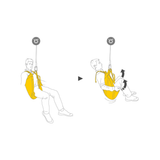 Petzl Pitagor evacuatiedriehoek