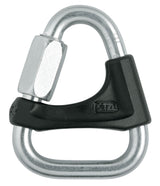 Petzl DELTA snelschakel 8 mm met positioneringsbeugel grijs