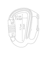Petzl FREINO Z karabiner met remspoor