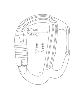 Petzl FREINO Z karabiner met remspoor