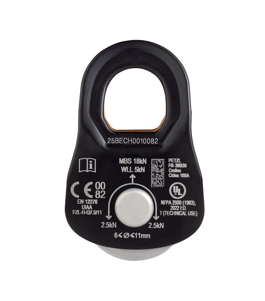 Petzl RESCUE S compacte katrol met kogellagers