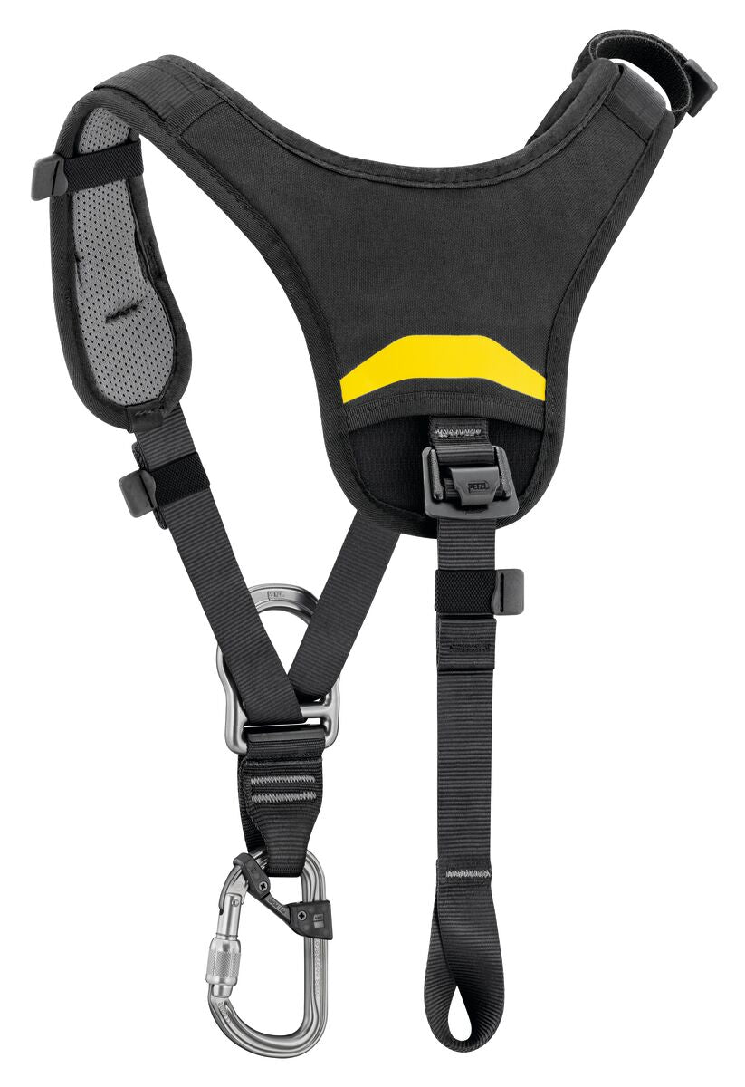 Petzl TOP borstharnas zwart/geel