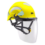 Petzl VERTEX Hi-Viz geel met VIZEN gelaatsscherm