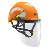 Petzl VERTEX Hi-Viz oranje met VIZEN gelaatsscherm