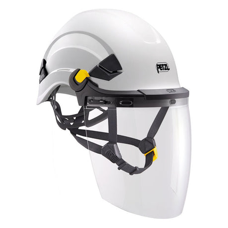 Petzl VERTEX wit met VIZEN gelaatsscherm